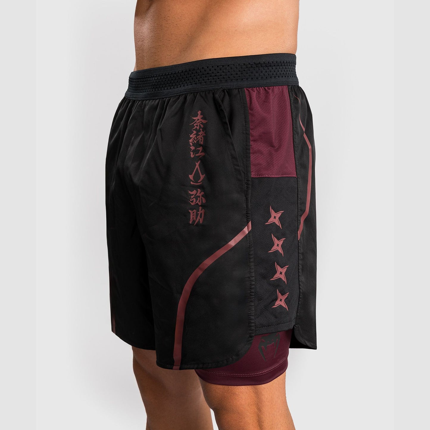 Venum x Assassin's Creed Shadows Men's Training Shorts Burgundy/Black - The Fight Club