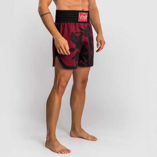 Venum x Assassin's Creed Shadows Men's Boxing Shorts Burgundy/Black - The Fight Club