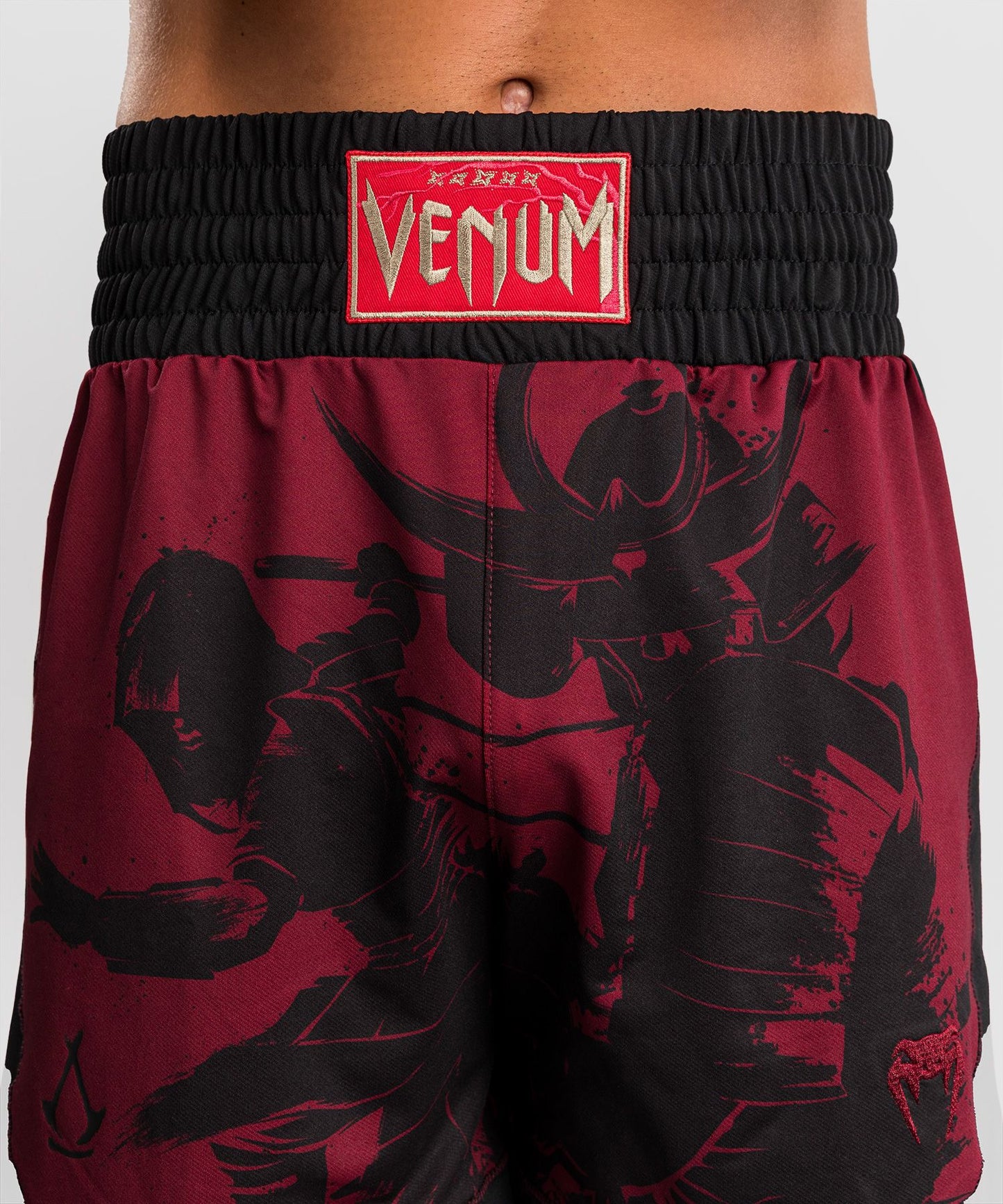 Venum x Assassin's Creed Shadows Men's Boxing Shorts Burgundy/Black - The Fight Club