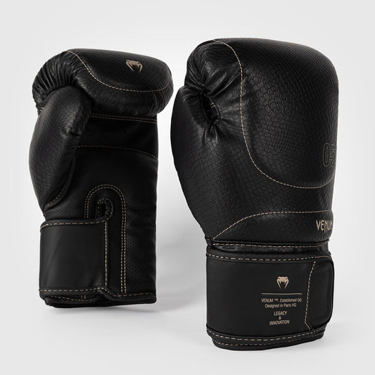 Venum Impact Evo Scales Boxing Gloves Black - The Fight Club