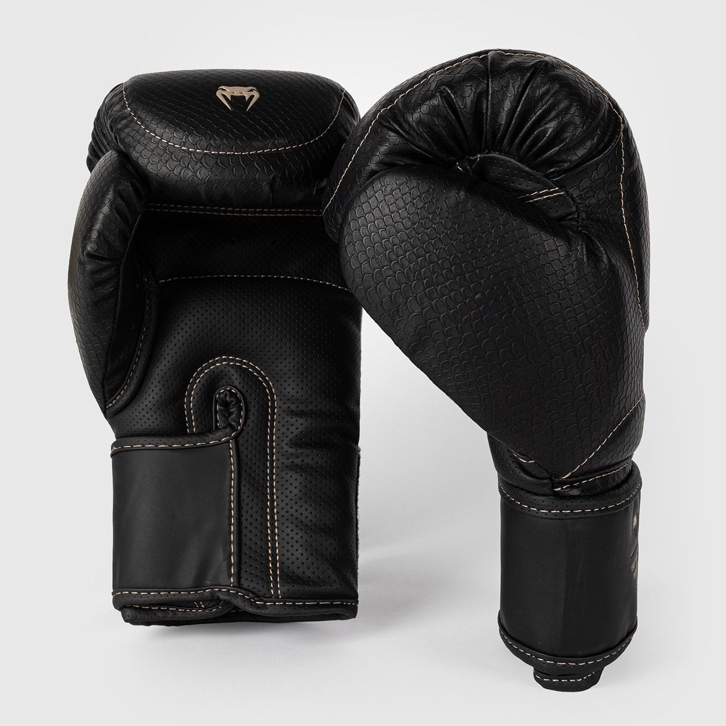 Venum Impact Evo Scales Boxing Gloves Black - The Fight Club