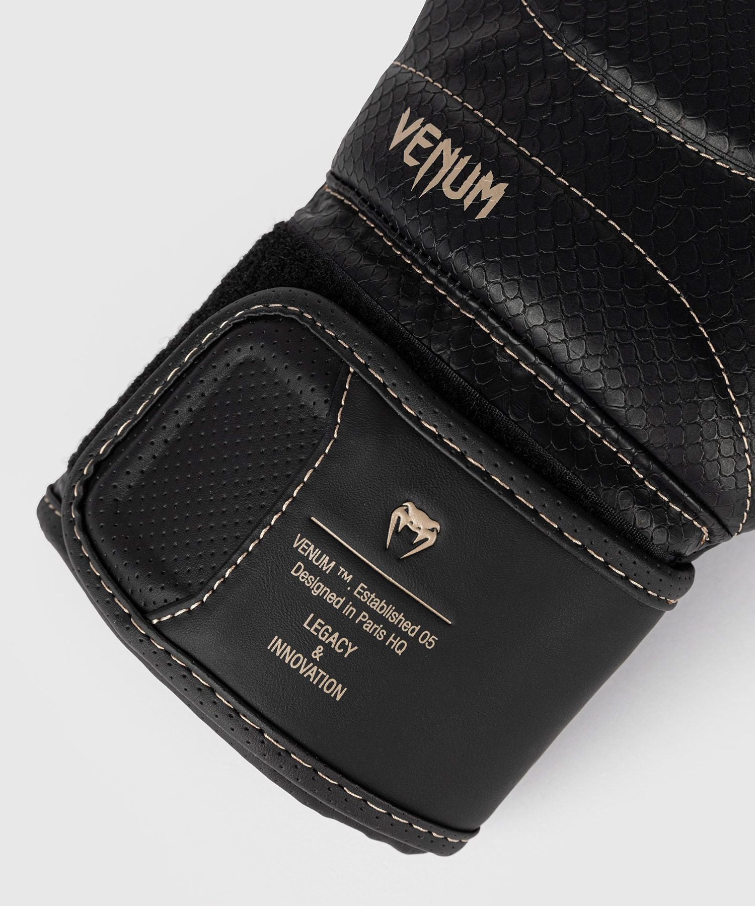Venum Impact Evo Scales Boxing Gloves Black - The Fight Club