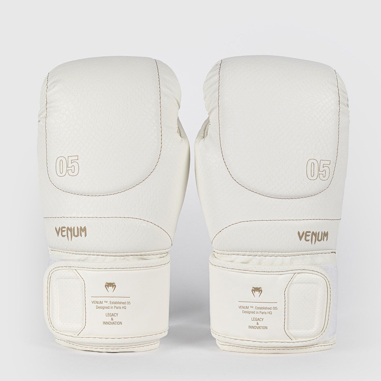 Venum Impact Evo Scales Boxing Gloves Ivory - The Fight Club
