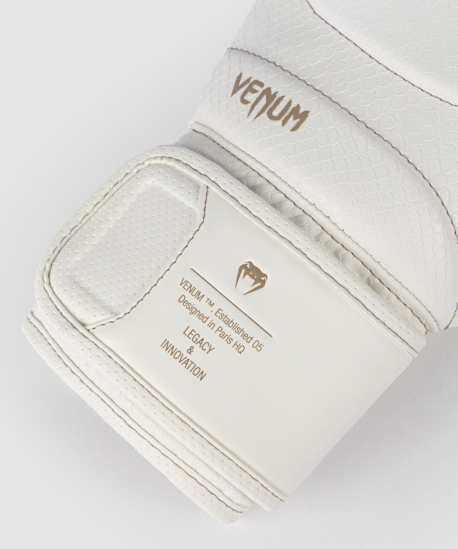 Venum Impact Evo Scales Boxing Gloves Ivory - The Fight Club