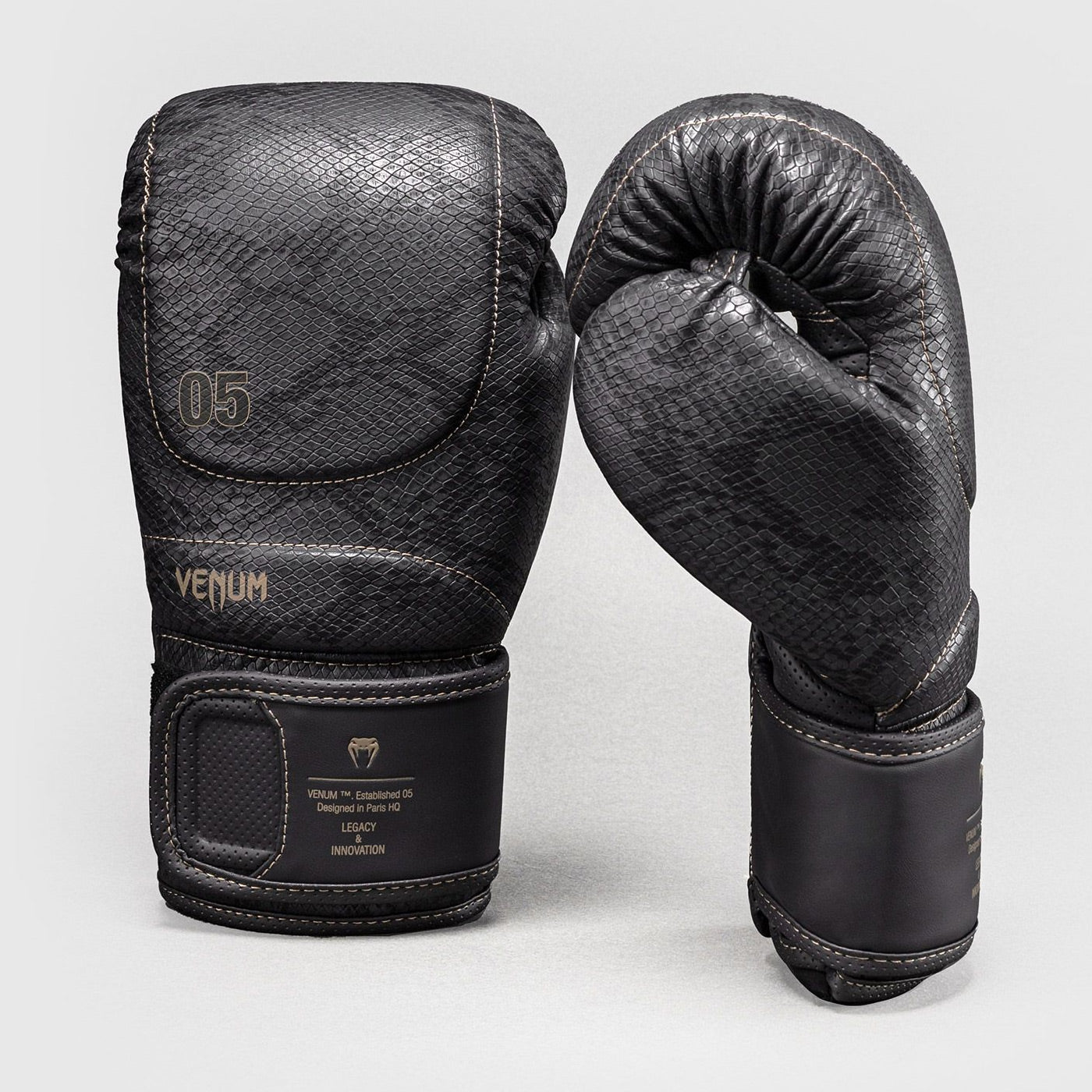 Venum Impact Evo Scales Boxing Gloves Dark Grey - The Fight Club