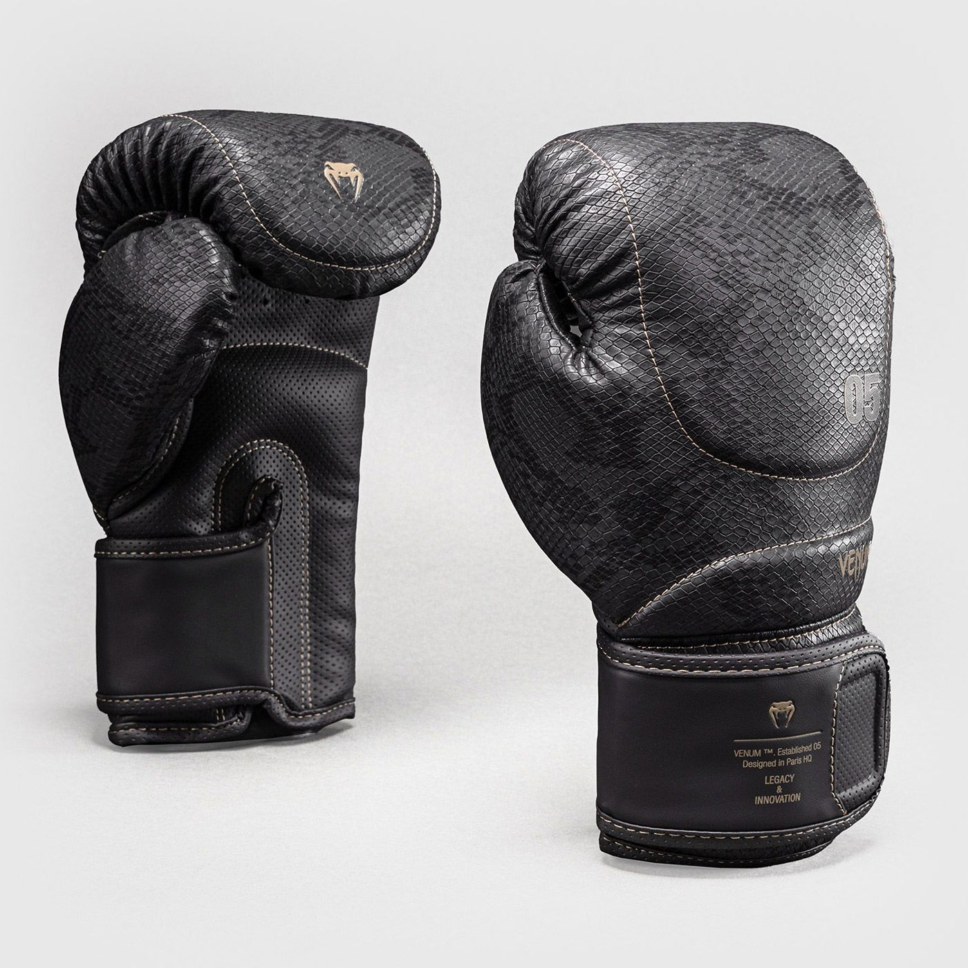 Venum Impact Evo Scales Boxing Gloves Dark Grey - The Fight Club