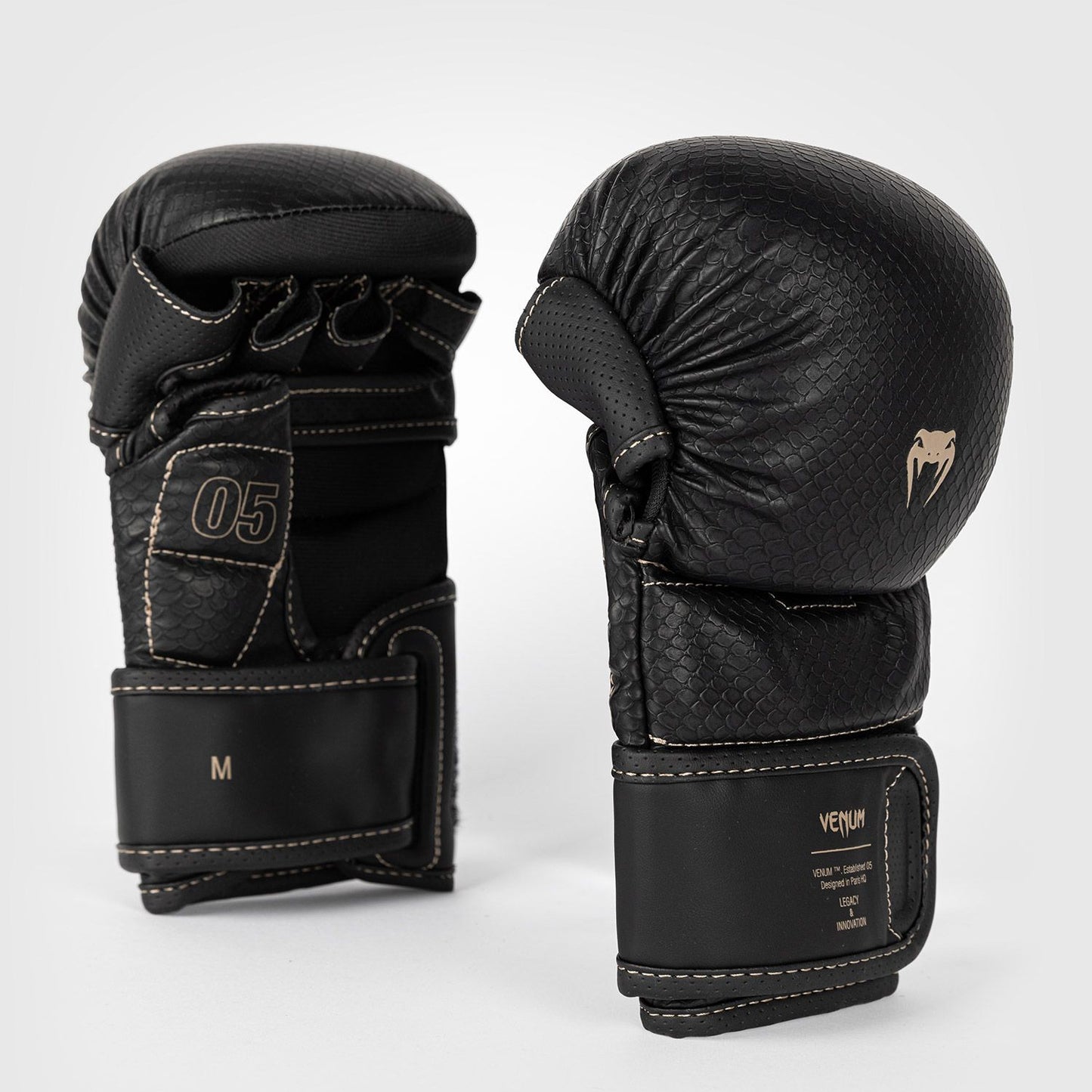 Venum Impact Evo Scales MMA Gloves Black - The Fight Club