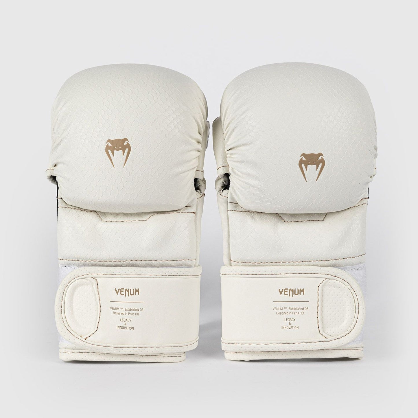 Venum Impact Evo Scales MMA Sparring Gloves Ivory - The Fight Club