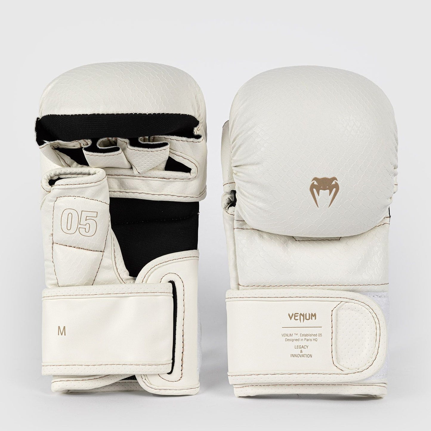 Venum Impact Evo Scales MMA Sparring Gloves Ivory - The Fight Club