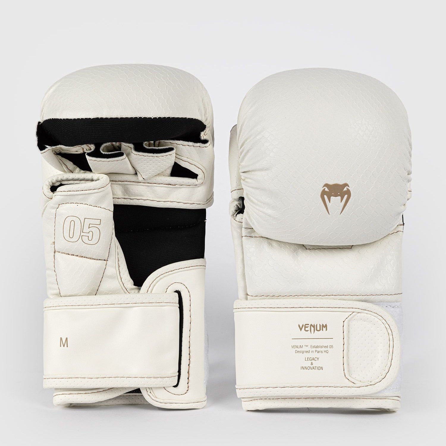 Venum Impact Evo Scales MMA Sparring Gloves Ivory - The Fight Club