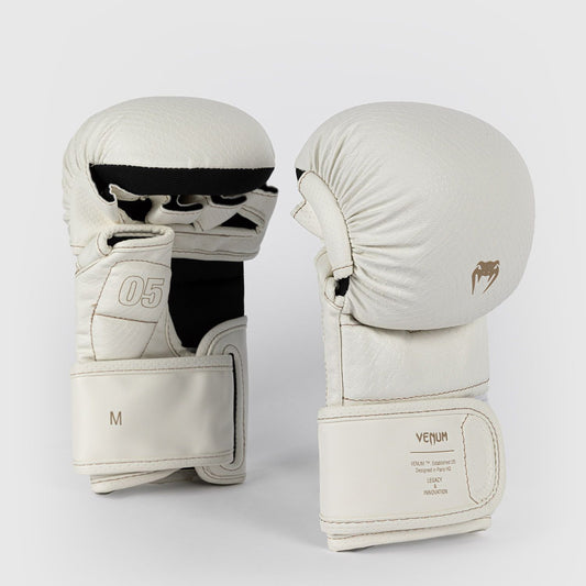 Venum Impact Evo Scales MMA Sparring Gloves Ivory - The Fight Club