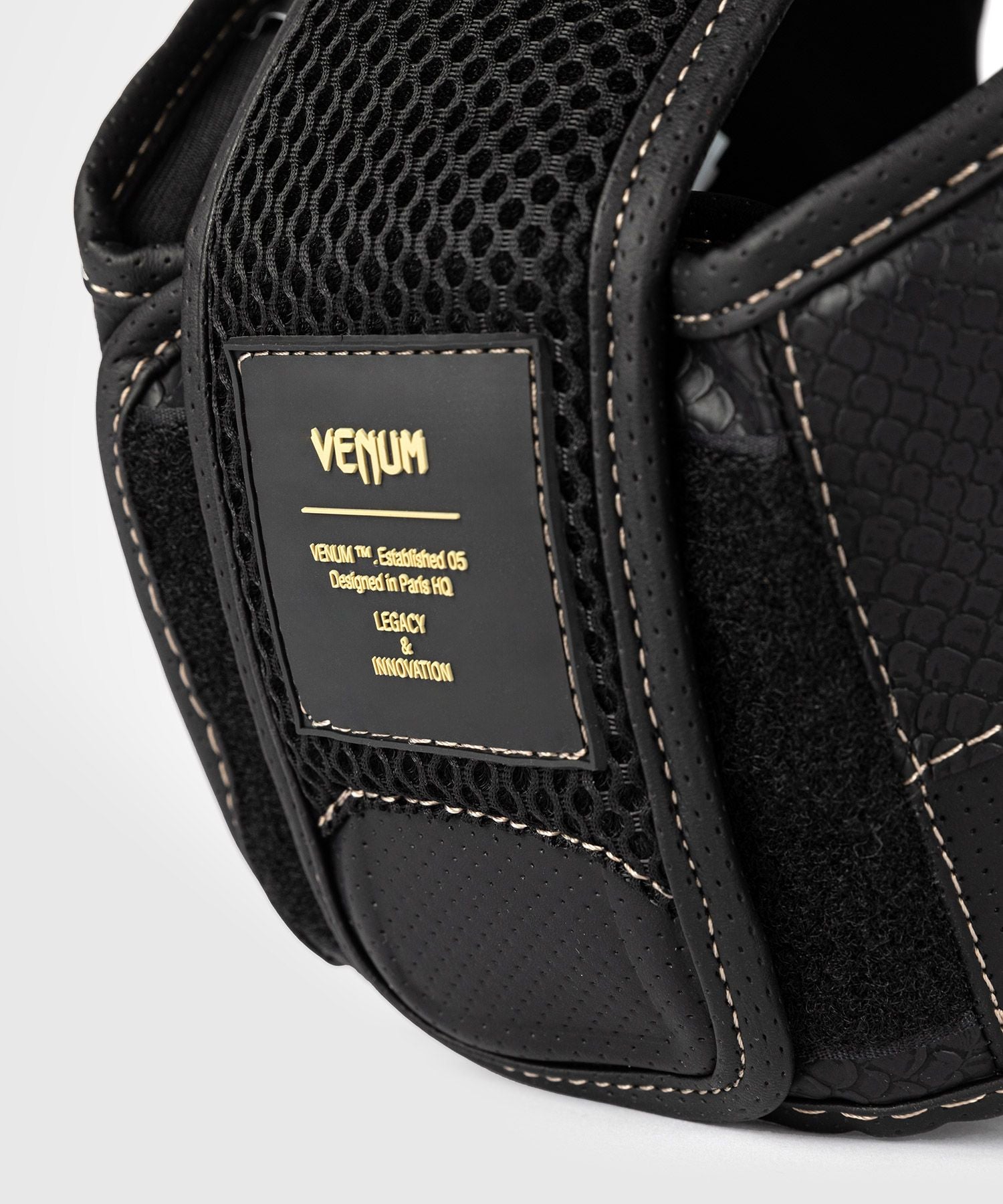 Venum Impact Evo Scales Headgear Black - The Fight Club