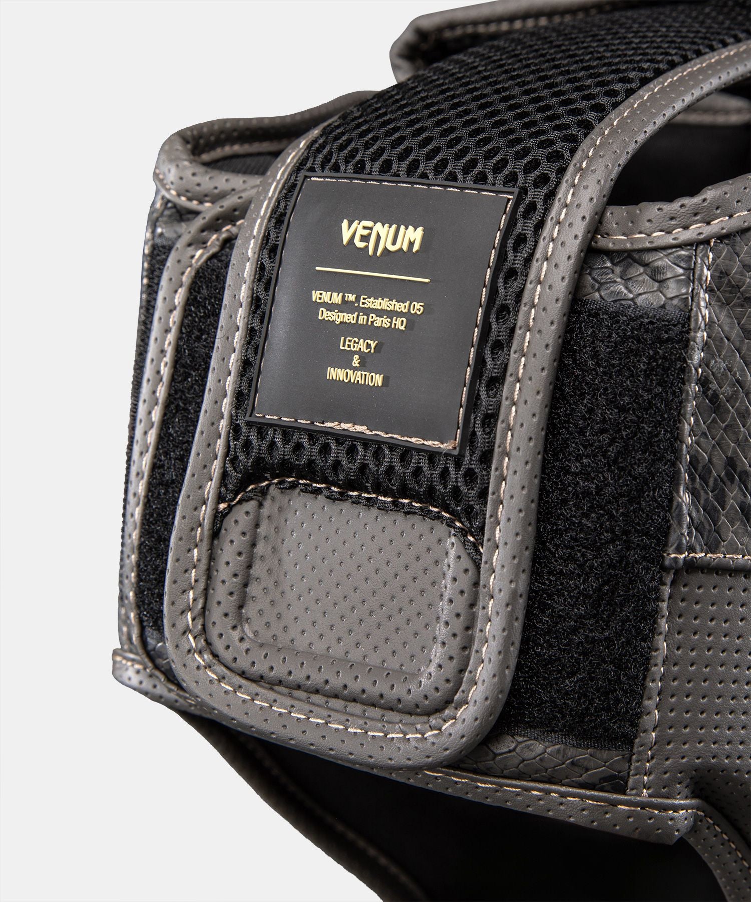 Venum Impact Evo Scales Headgear Dark Grey - The Fight Club