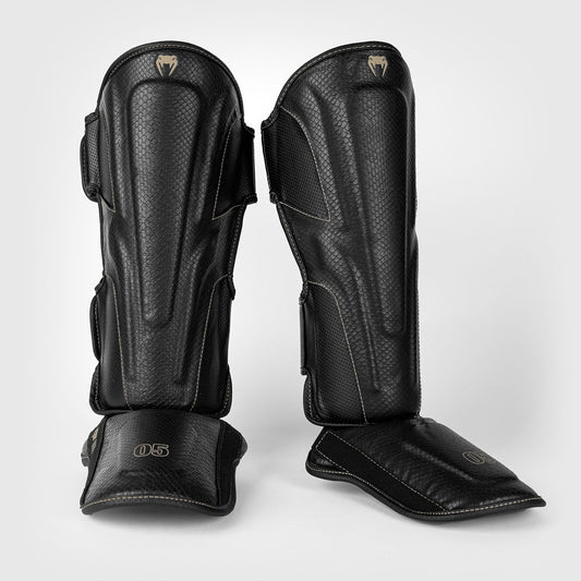 Venum Impact Evo Scales Shin Guards Black - The Fight Club