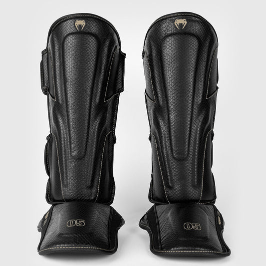 Venum Impact Evo Scales Shin Guards Black - The Fight Club