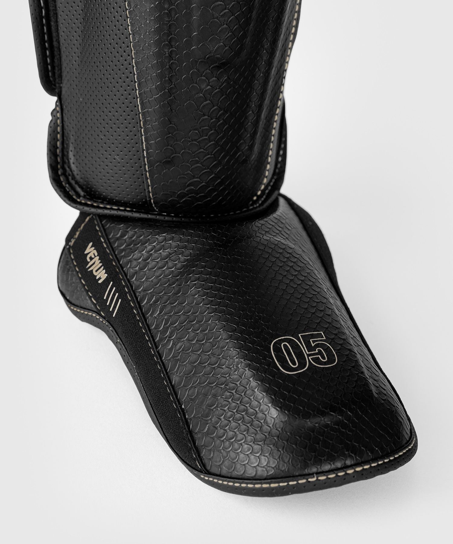 Venum Impact Evo Scales Shin Guards Black - The Fight Club