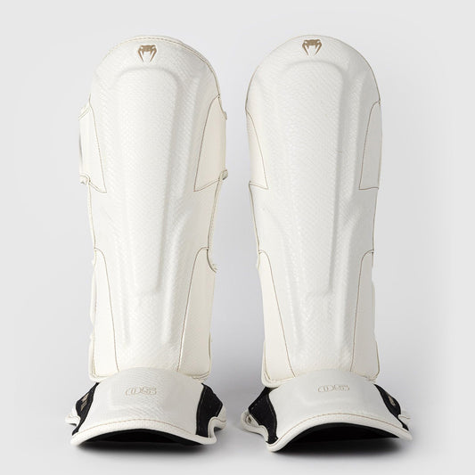Venum Impact Evo Scales Shin Guards - Ivory