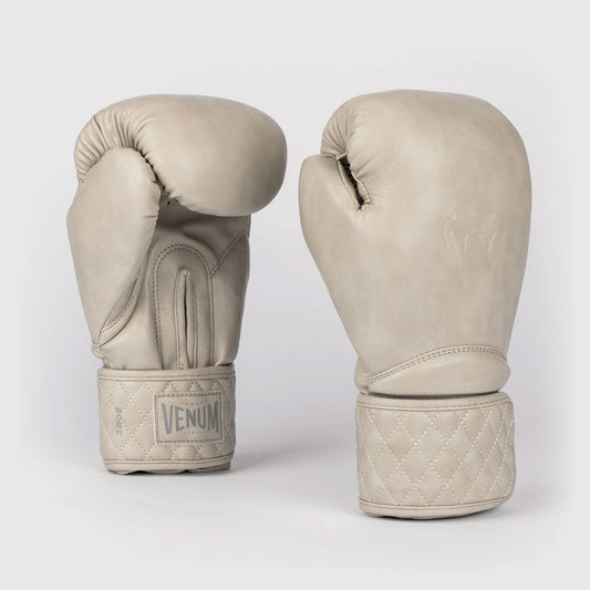 Venum Impact Classic Boxing Gloves Ivory - The Fight Club