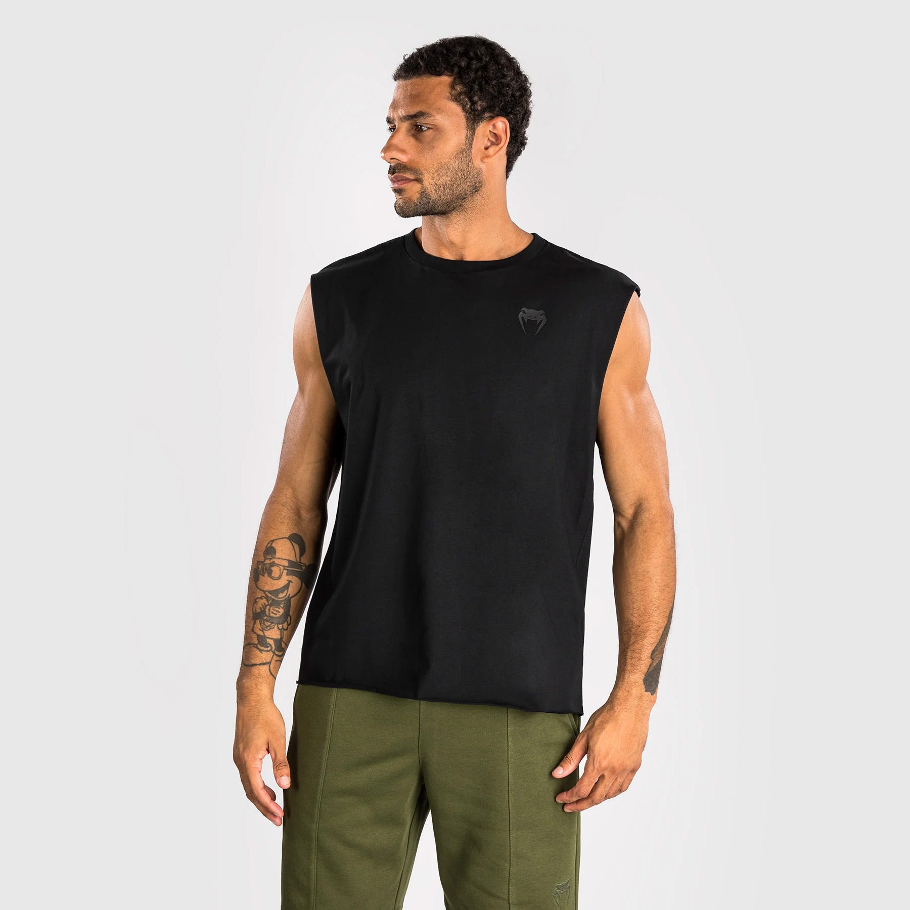 Venum Divide Sleeveless T-Shirt Black - The Fight Club