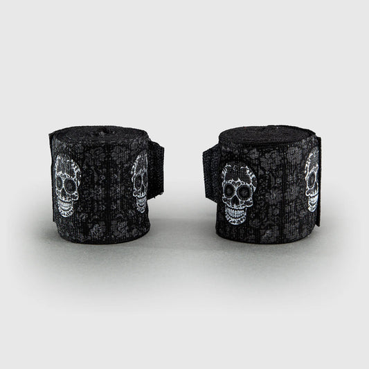 Venum Santa Muerte Hand Wraps Black/White - The Fight Club