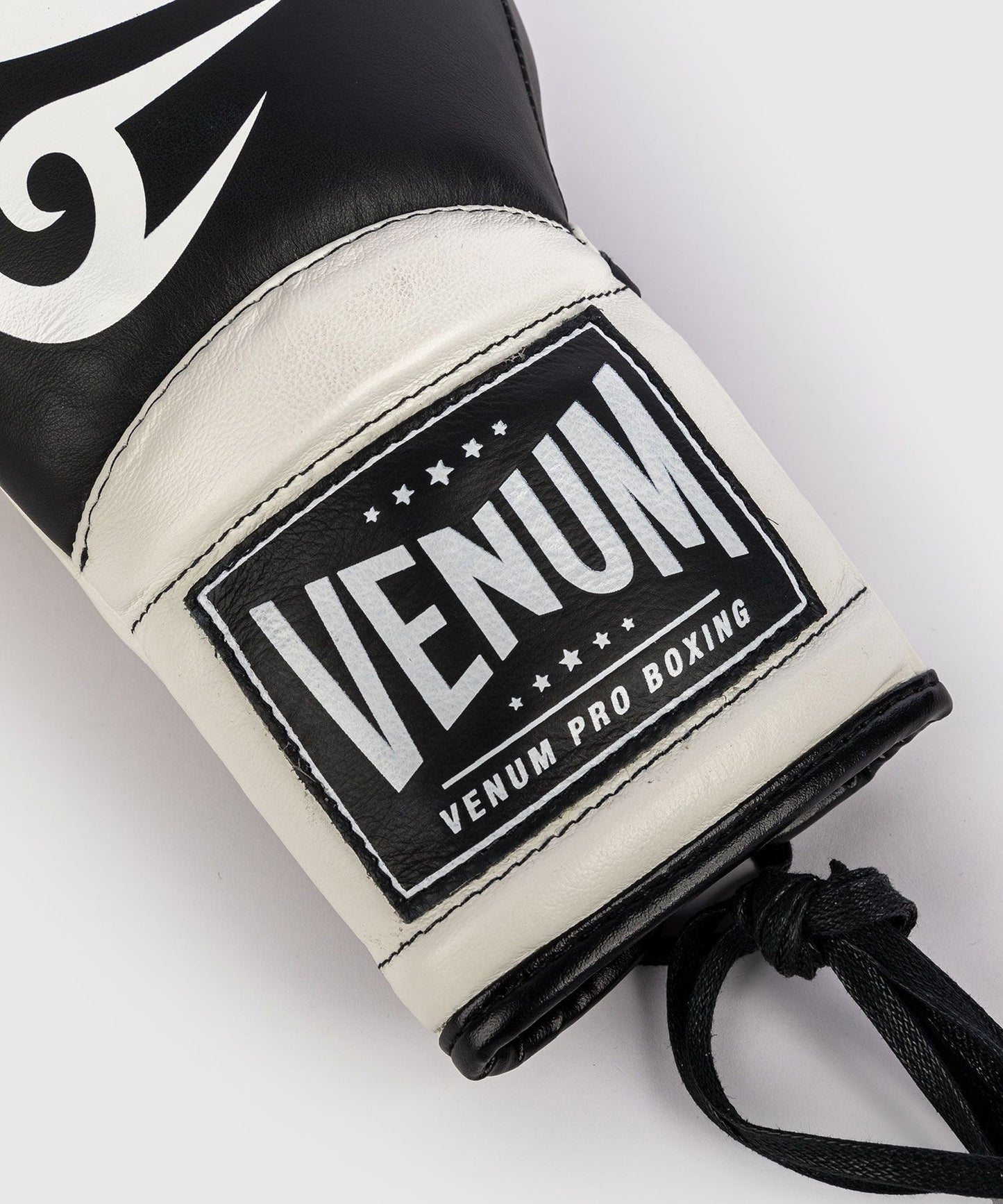 Venum Giant 2.0 Mike Tyson Pro Boxing Gloves with Laces Deep Black/Optical White - The Fight Club