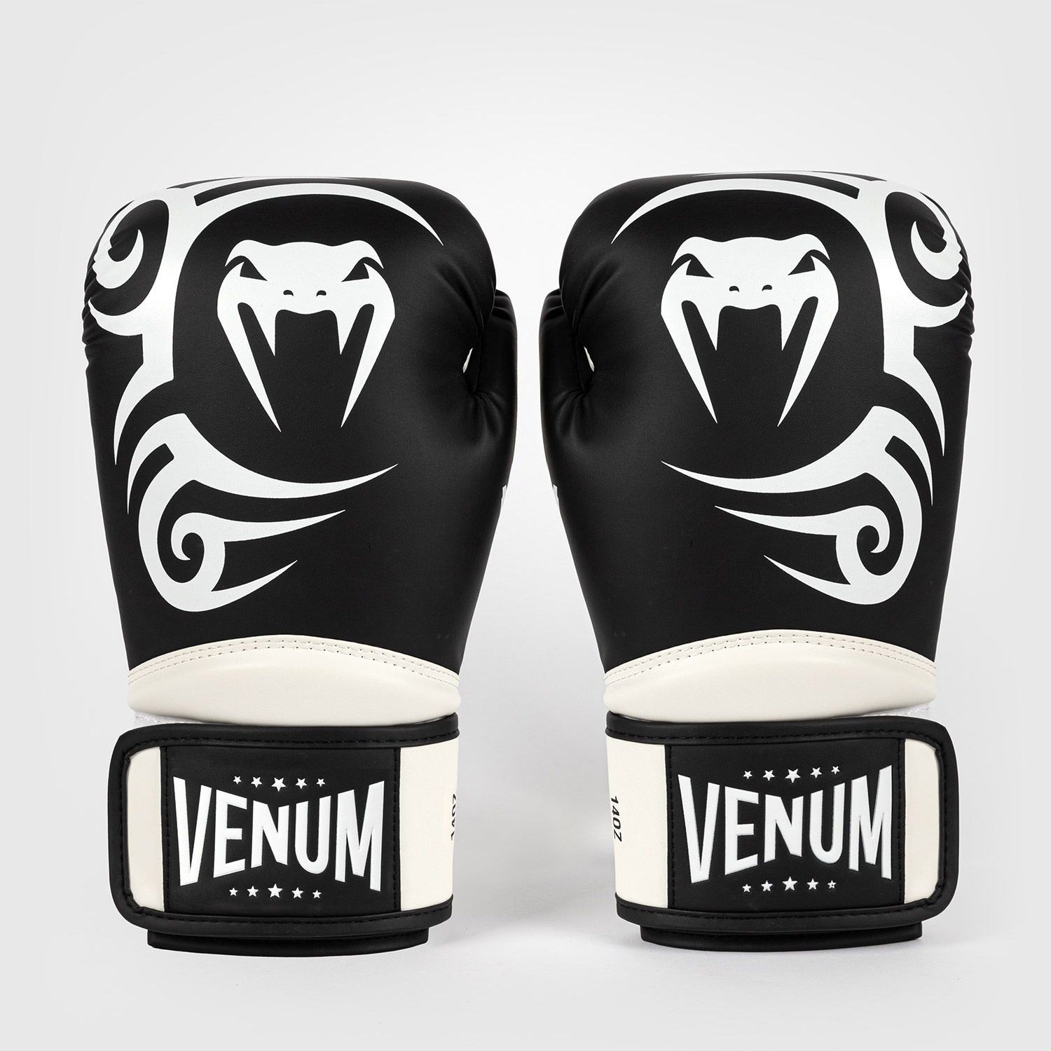 Venum Giant 2.0 Mike Tyson Pro Boxing Gloves Deep Black/Optical White - The Fight Club