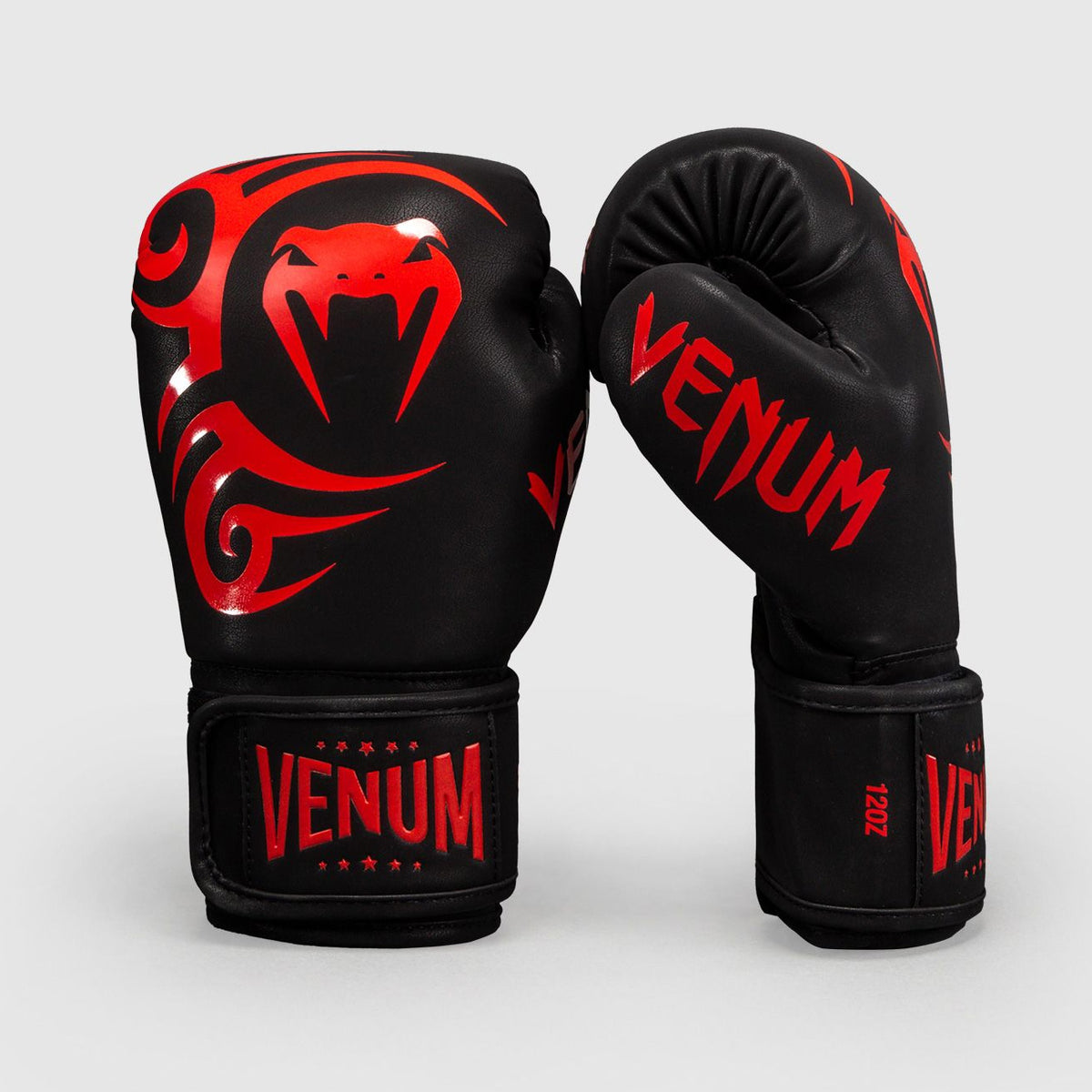 Venum Mike Tyson Replica Boxing Gloves Black/Red - The Fight Club