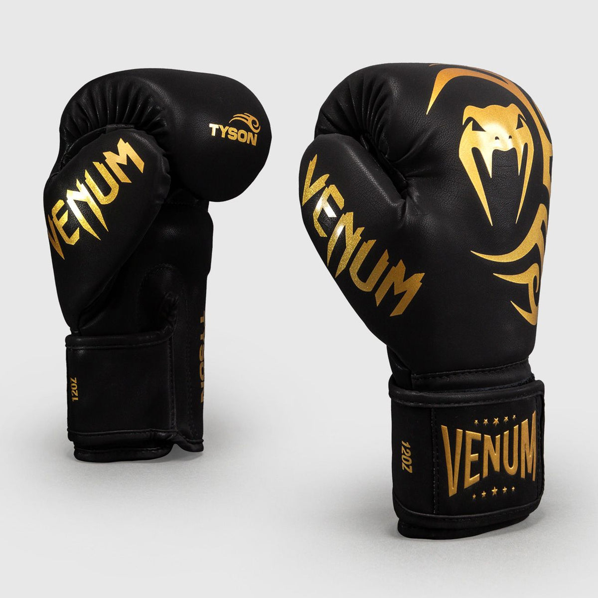 Venum Mike Tyson Replica Boxing Gloves Black/Gold - The Fight Club