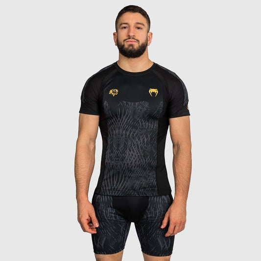 Venum x Chimaev Wild Borz Rash Guard Black/Grey - The Fight Club