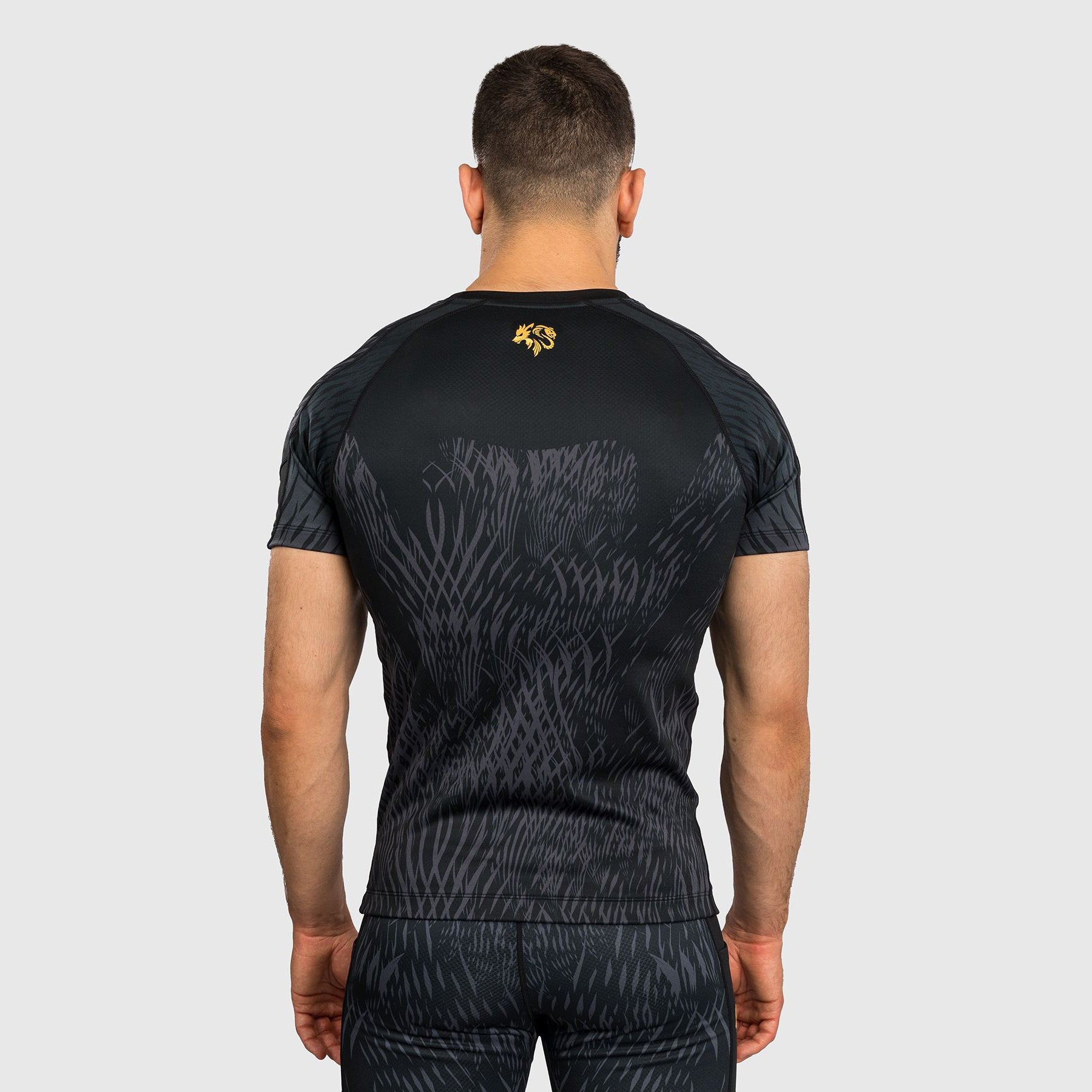 Venum x Chimaev Wild Borz Rash Guard Black/Grey - The Fight Club