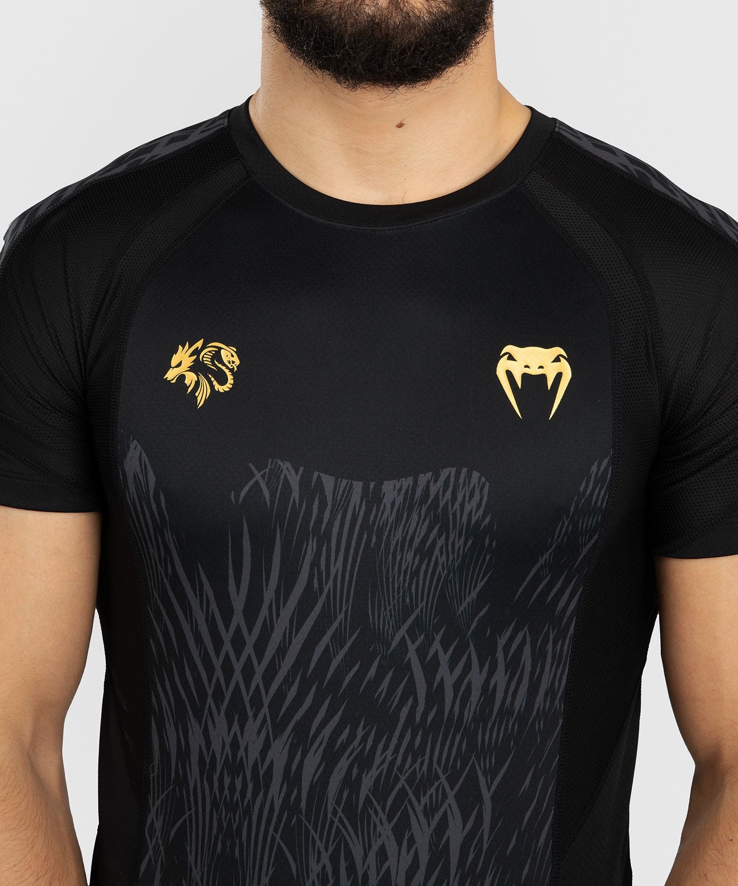 Venum x Chimaev Wild Borz Rash Guard Black/Grey - The Fight Club