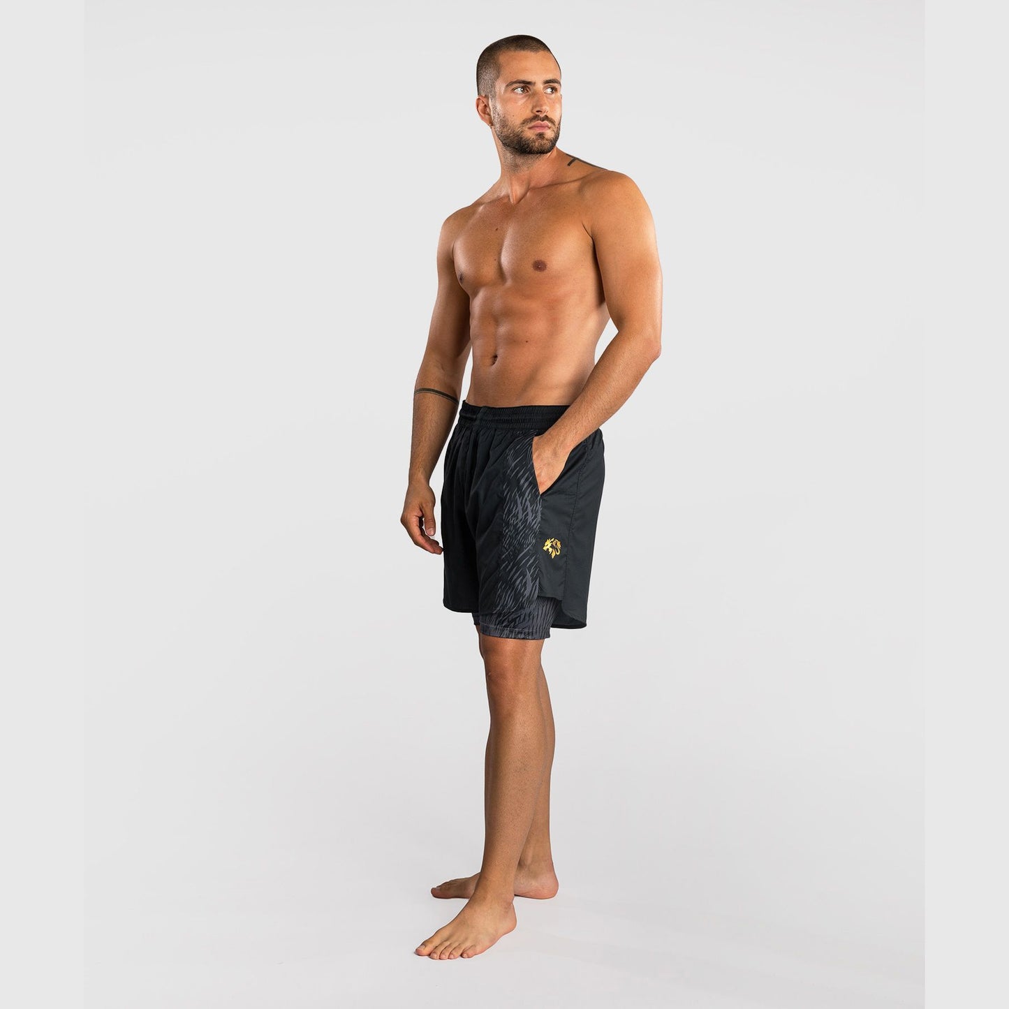 Venum x Chimaev Training Shorts Black/Grey - The Fight Club