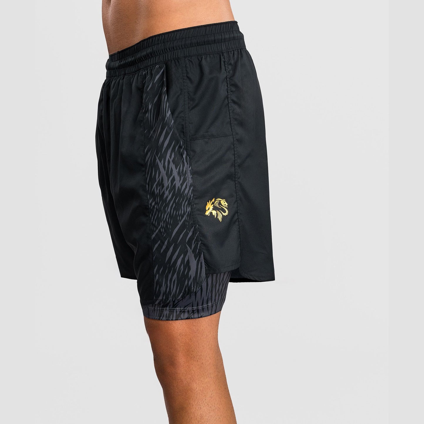Venum x Chimaev Training Shorts Black/Grey - The Fight Club