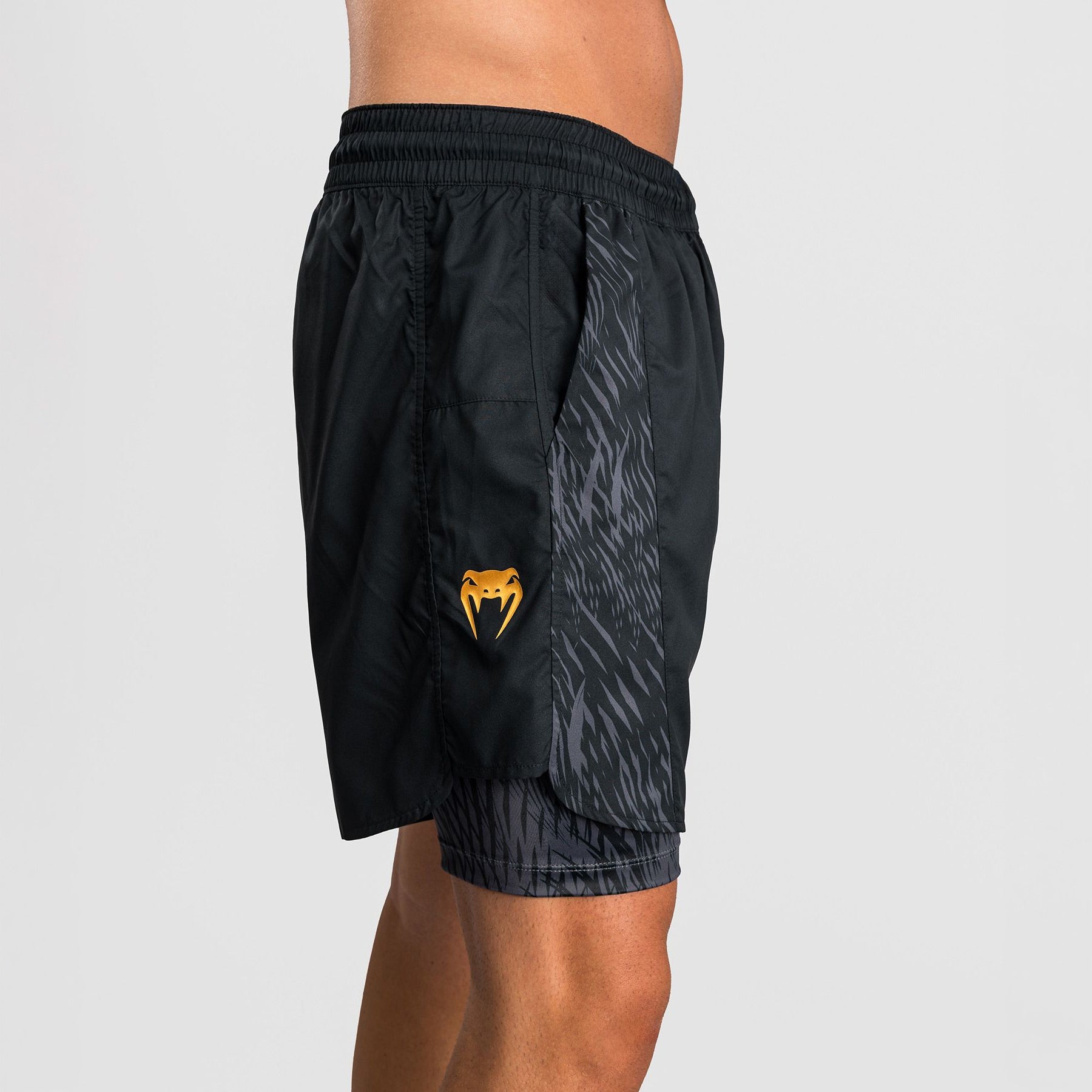 Venum x Chimaev Training Shorts Black/Grey - The Fight Club