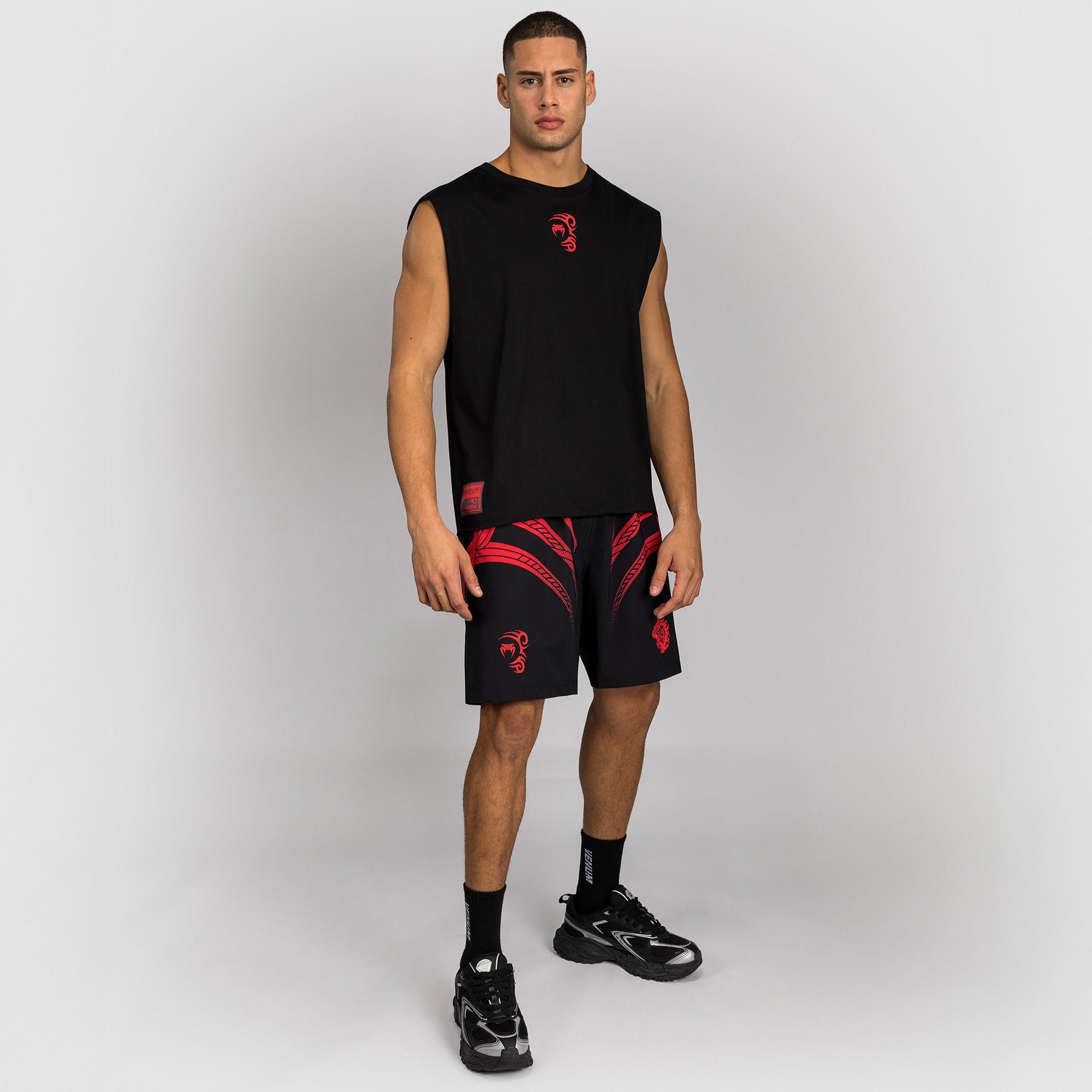 Venum x Mike Tyson Tiger Sleeveless T-Shirt Deep Black - The Fight Club