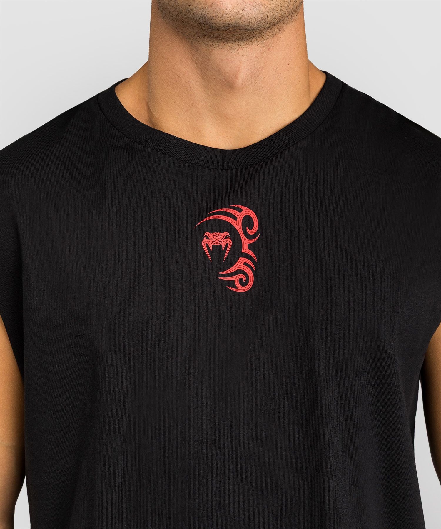 Venum x Mike Tyson Tiger Sleeveless T-Shirt Deep Black - The Fight Club