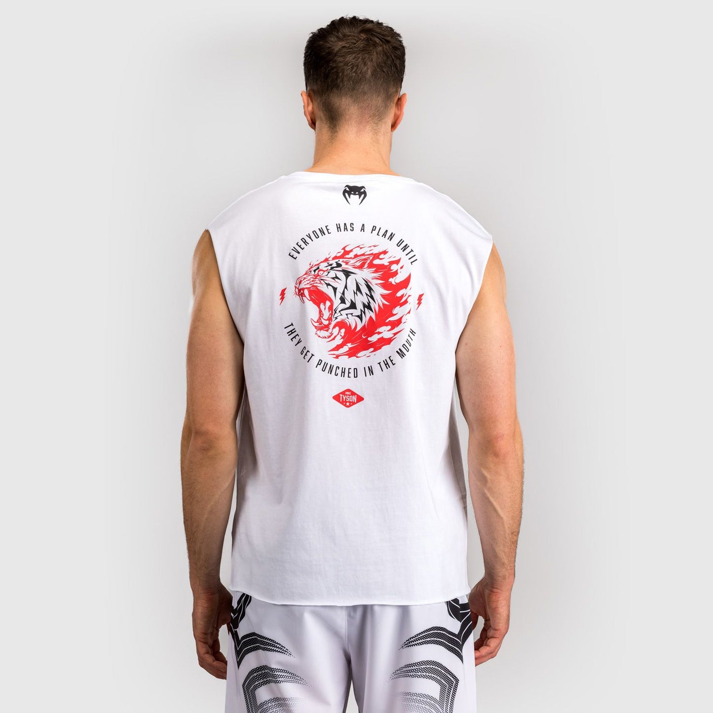 Venum x Mike Tyson Tiger Sleeveless T-Shirt Optical White - The Fight Club