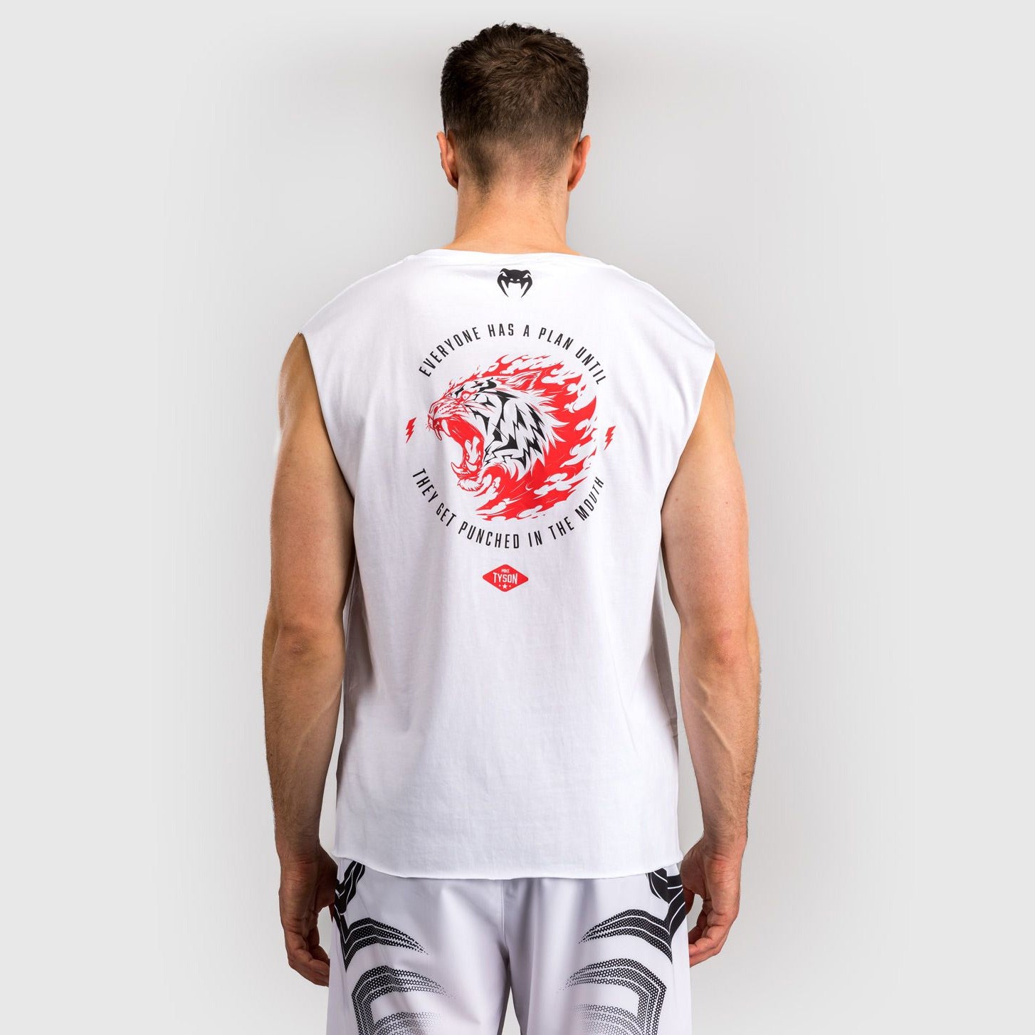 Venum x Mike Tyson Tiger Sleeveless T-Shirt Optical White - The Fight Club