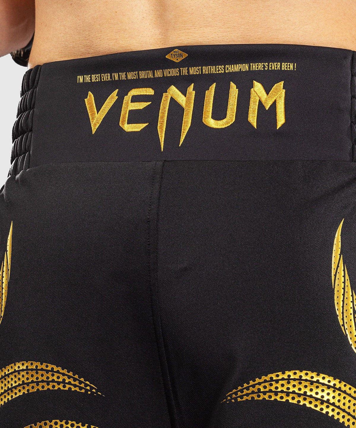 Venum x Mike Tyson Tiger Boxing Shorts Black/Gold - The Fight Club