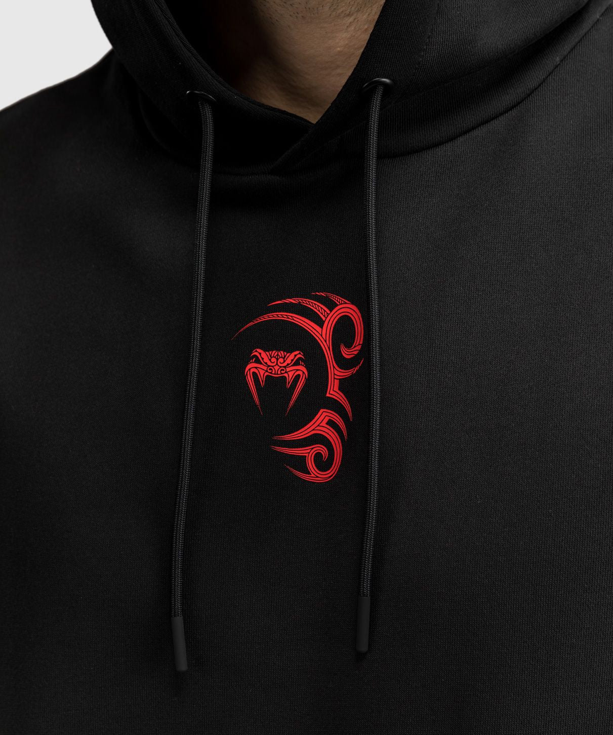 Venum x Mike Tyson Tiger Sleeveless Hoodie Deep Black/Intense Red - The Fight Club