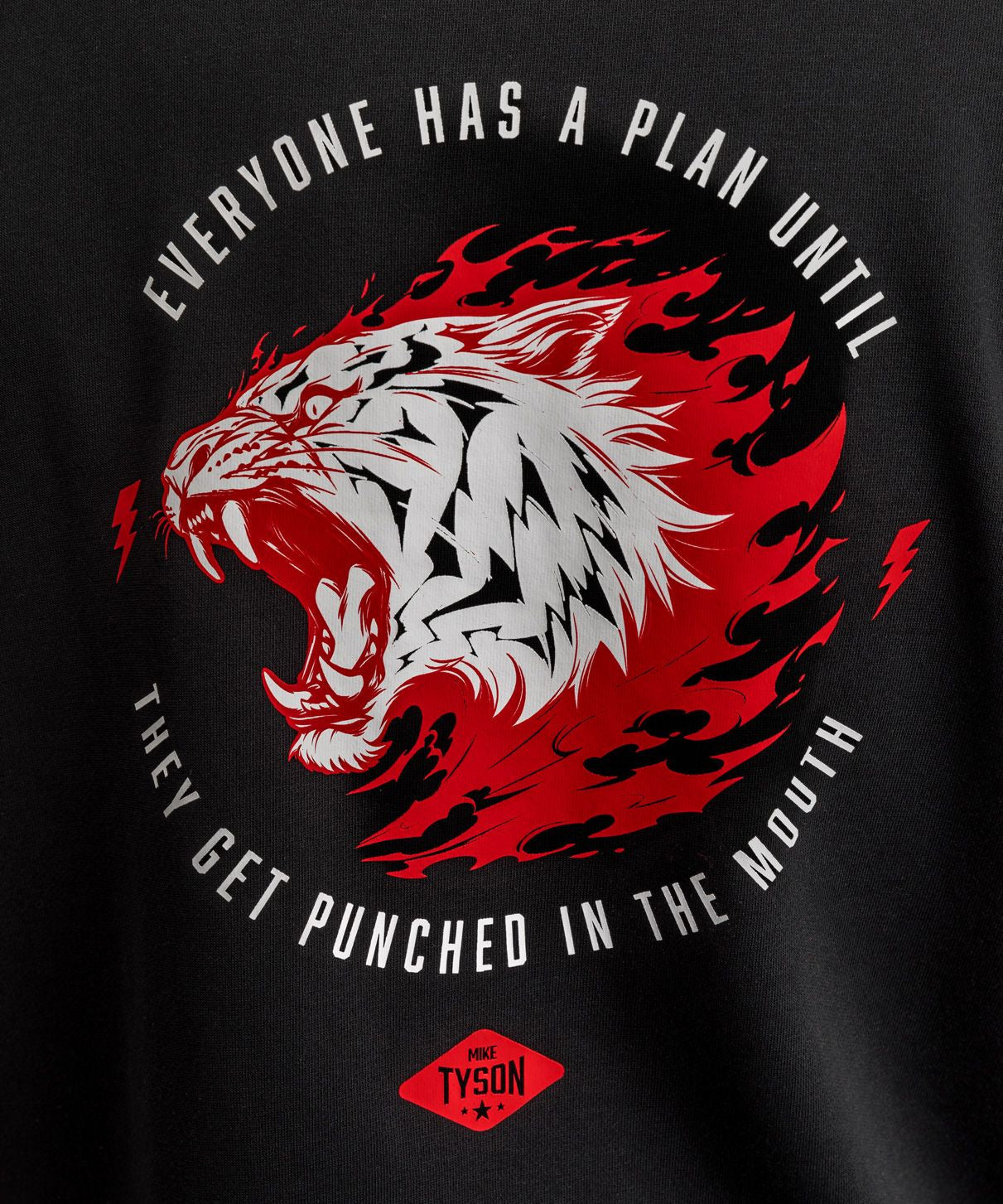 Venum x Mike Tyson Tiger Sleeveless Hoodie Deep Black/Intense Red - The Fight Club