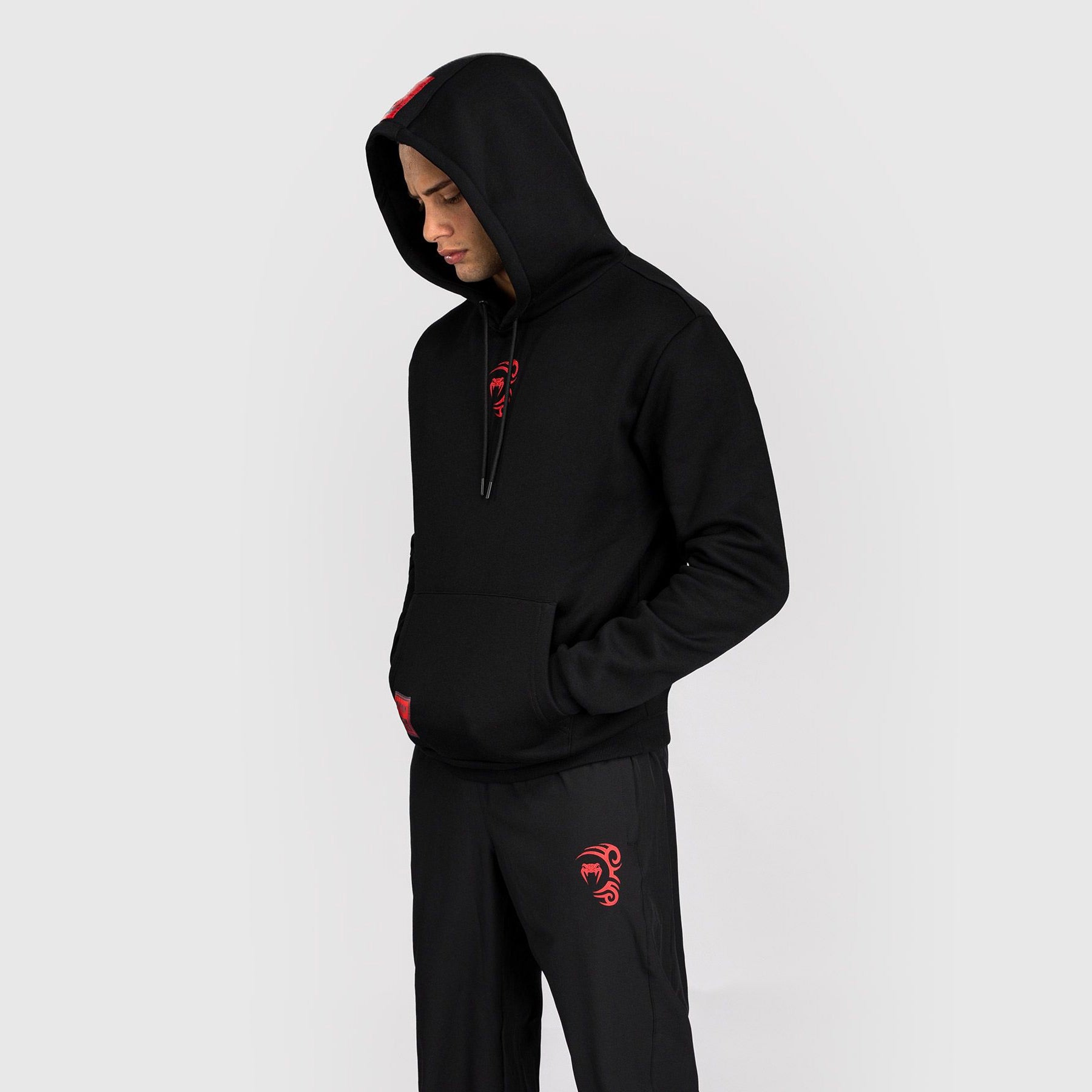 Venum x Mike Tyson Tiger Hoodie Deep Black/Intense Red - The Fight Club
