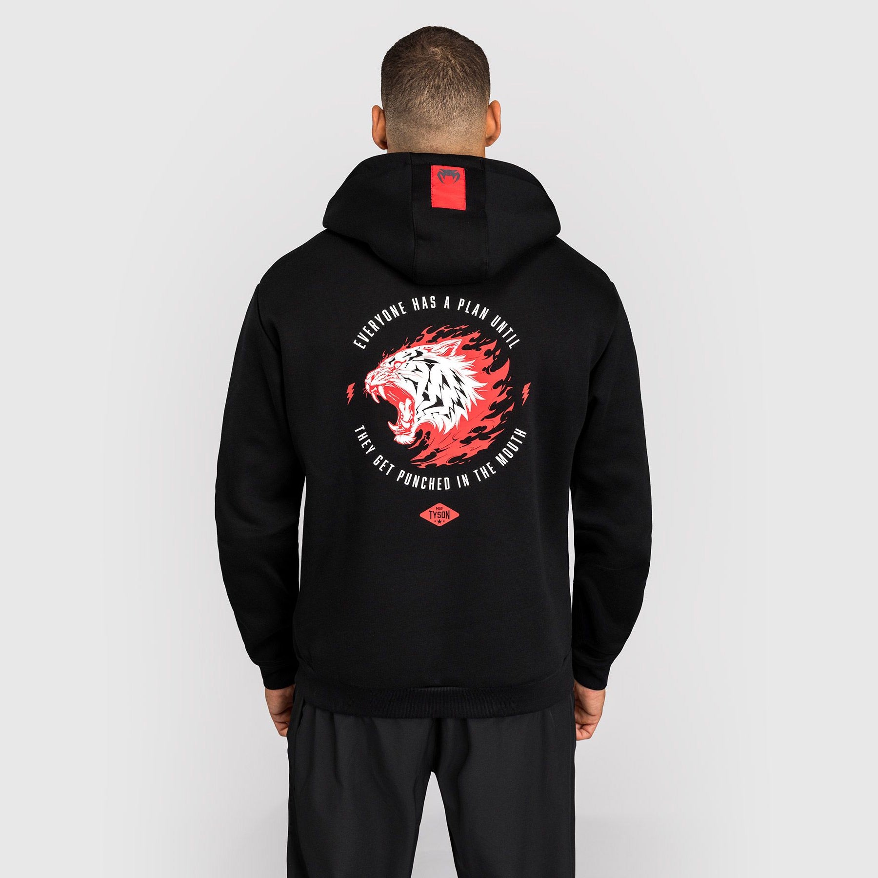 Venum x Mike Tyson Tiger Hoodie Deep Black/Intense Red - The Fight Club