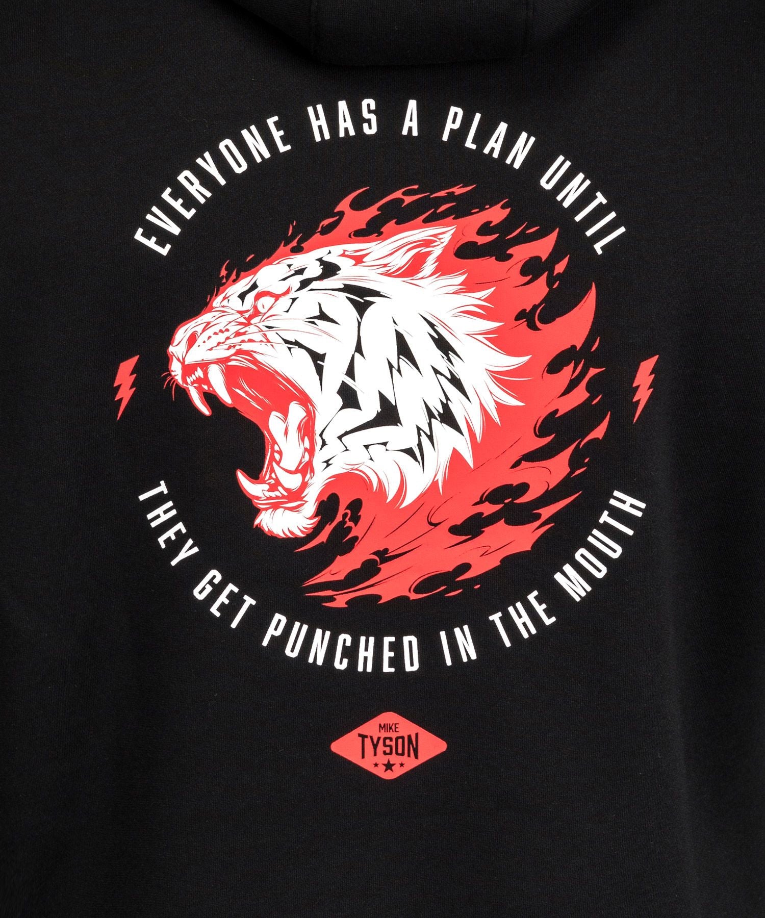 Venum x Mike Tyson Tiger Hoodie Deep Black/Intense Red - The Fight Club