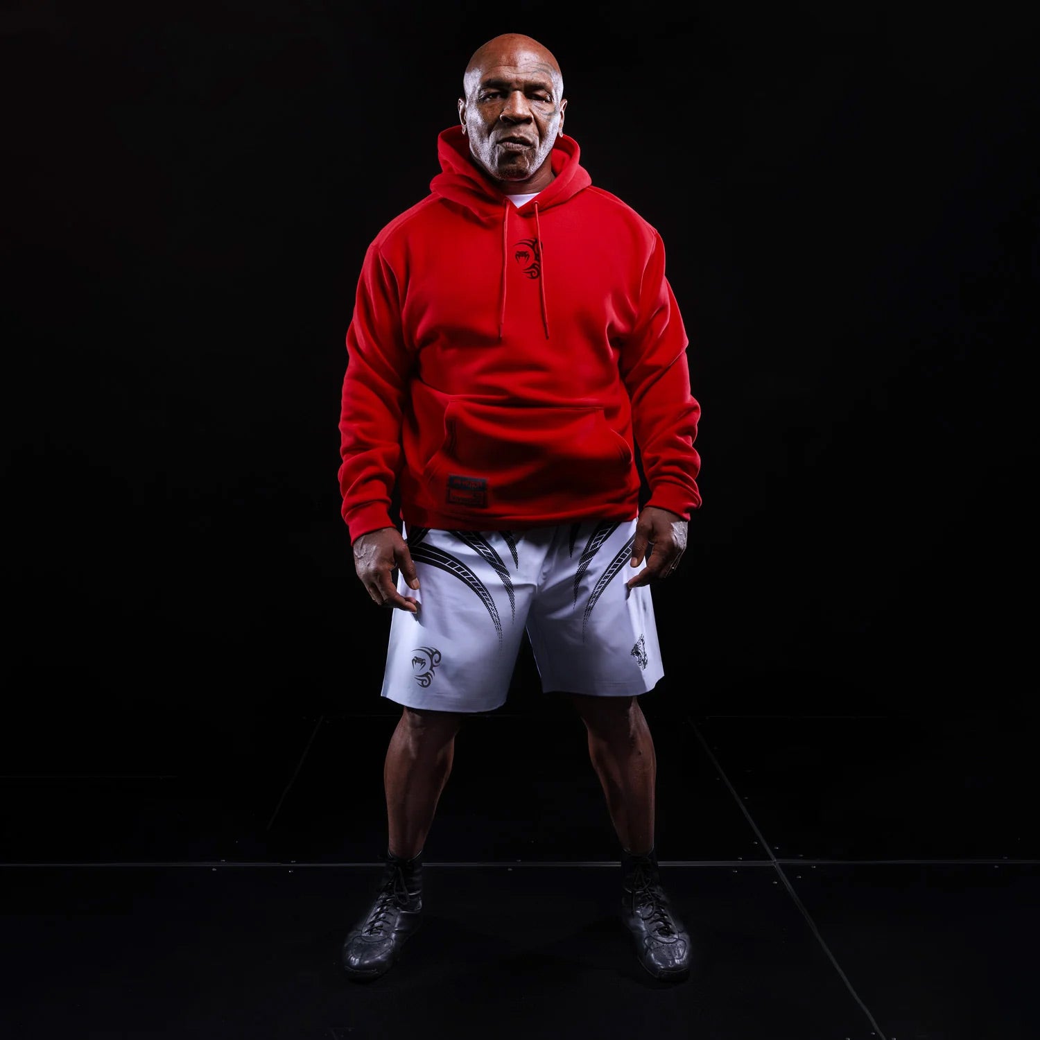 Venum x Mike Tyson Tiger Hoodie Intense Red/Deep Black - The Fight Club