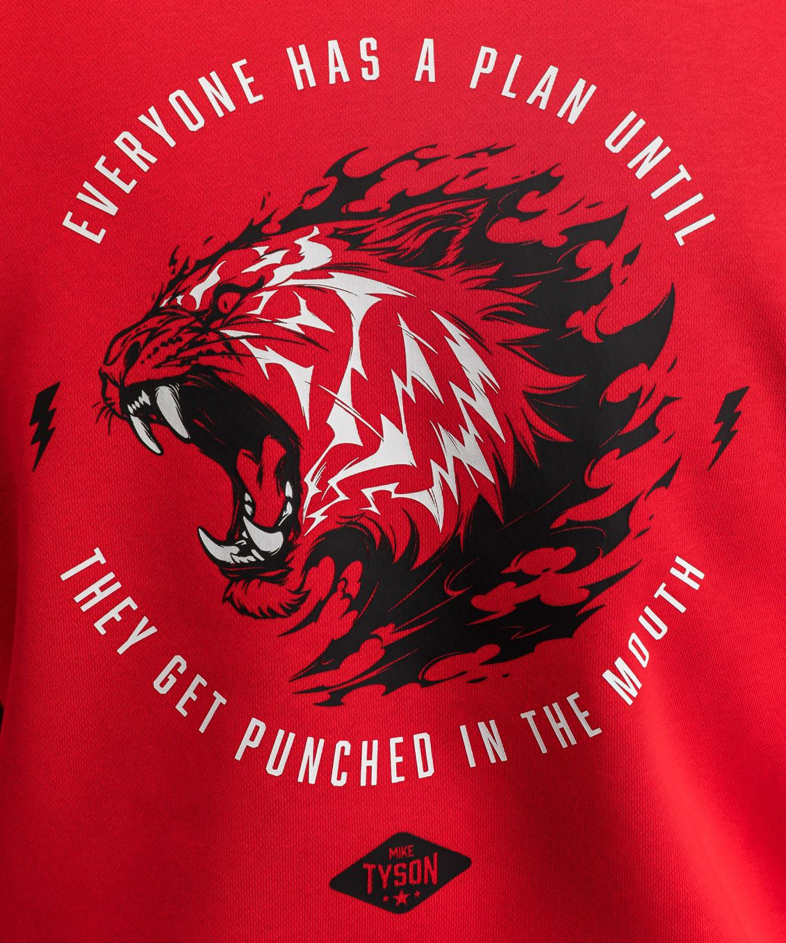 Venum x Mike Tyson Tiger Hoodie Intense Red/Deep Black - The Fight Club