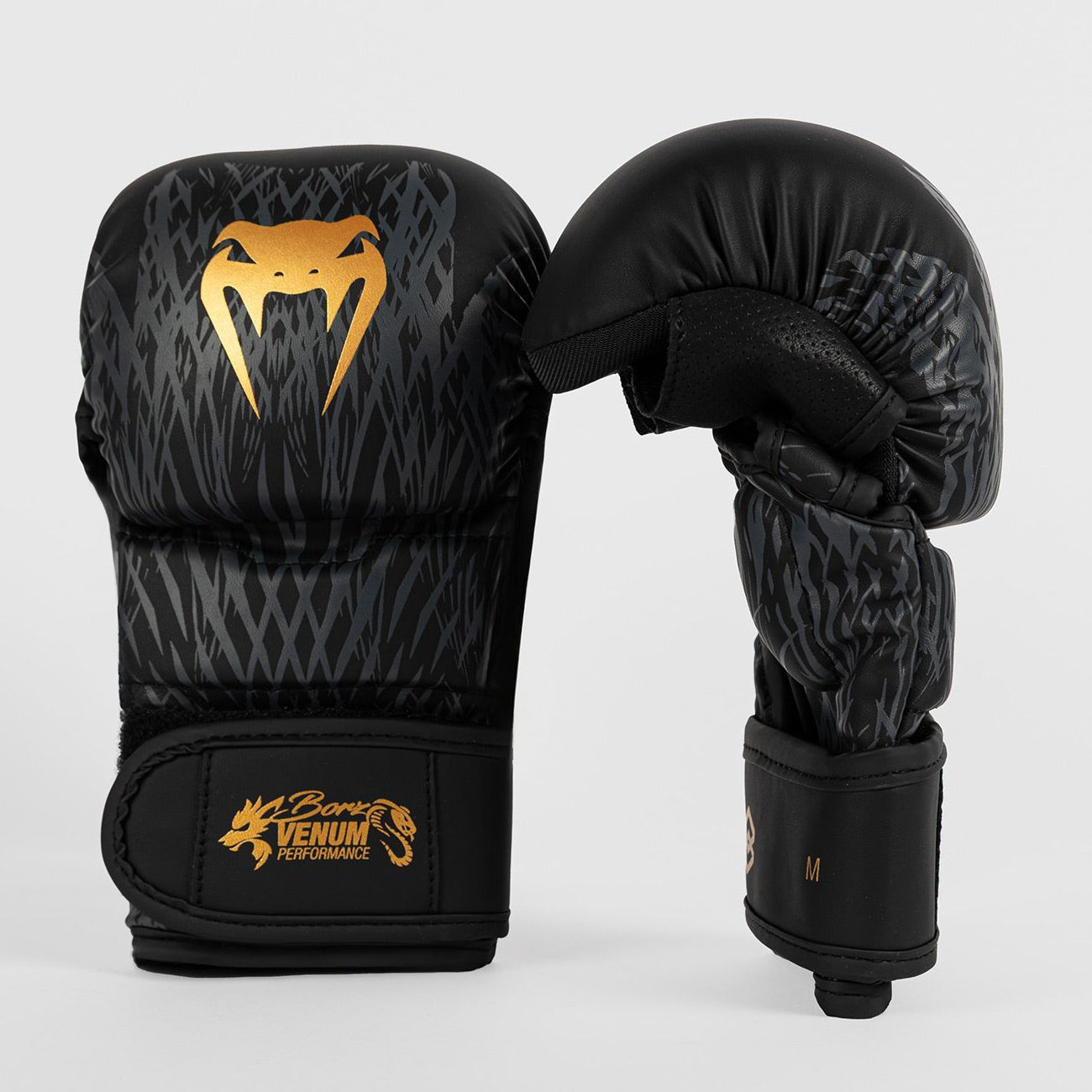 Venum x Chimaev Wild Borz MMA Sparring Gloves Black/Gold - The Fight Club