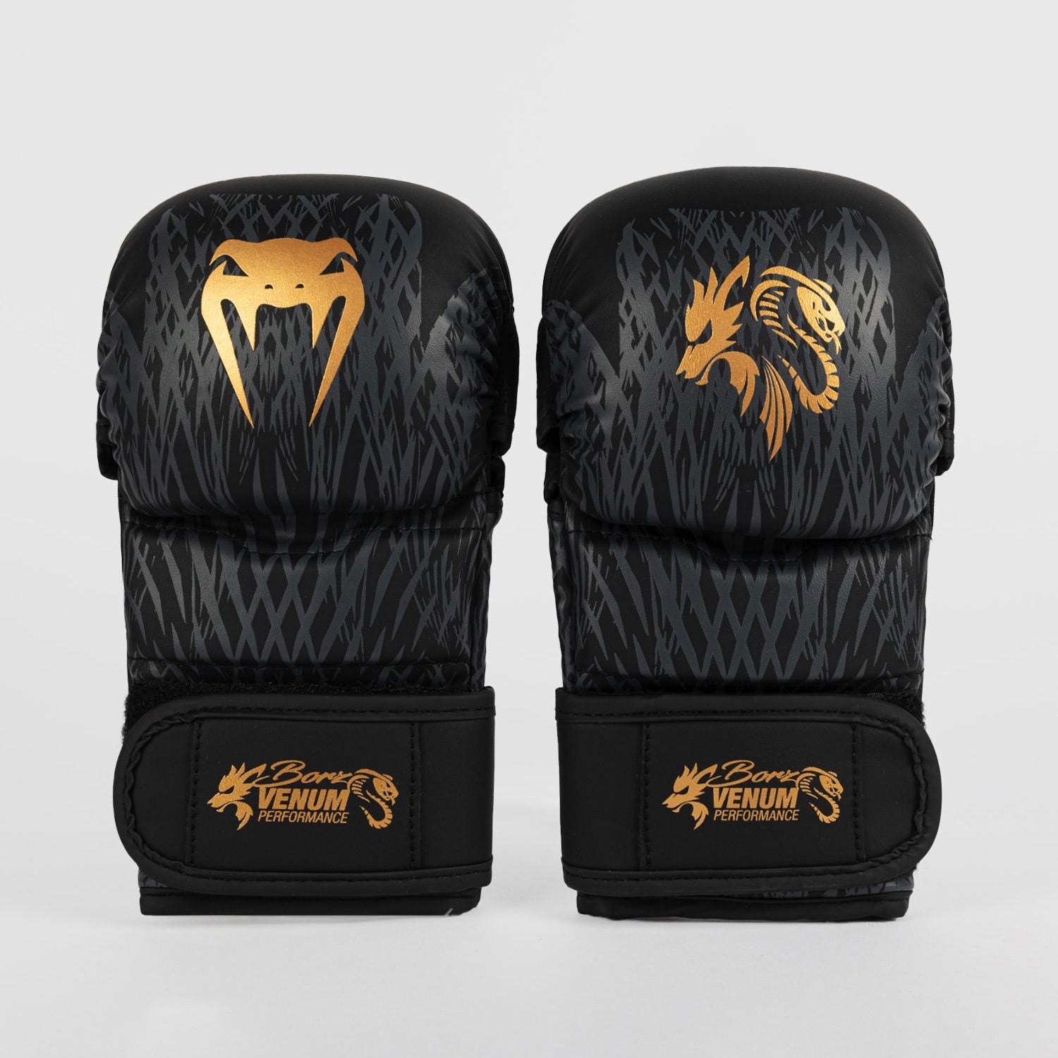 Venum x Chimaev Wild Borz MMA Sparring Gloves Black/Gold - The Fight Club