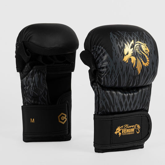 Venum x Chimaev Wild Borz MMA Sparring Gloves Black/Gold - The Fight Club