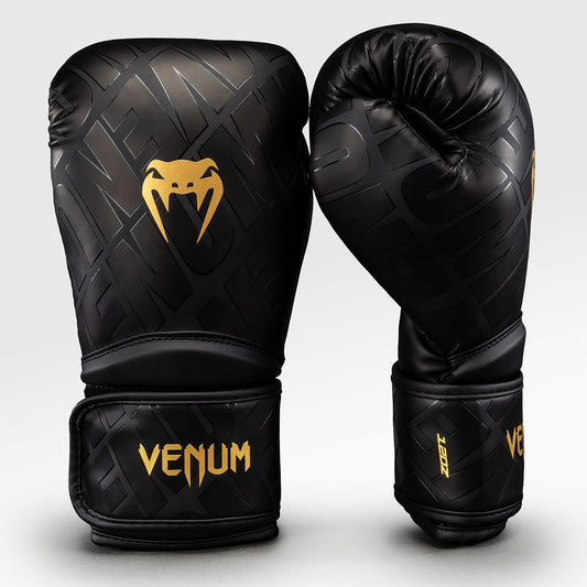 Venum Contender 1.5 XT 3D Boxing Gloves Black/Gold - The Fight Club